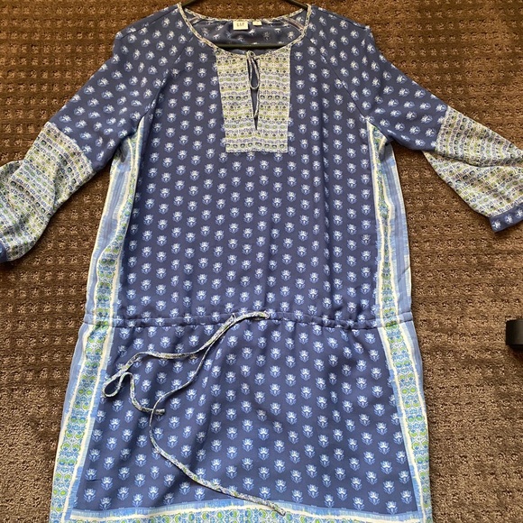 Gap blue patterned peasant dress - Picture 2 of 2
